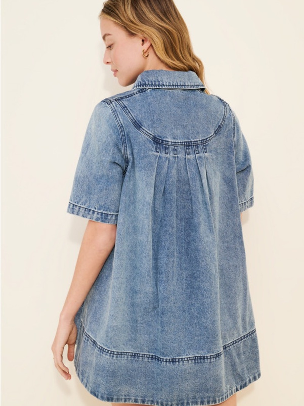 Free People Remino Denim Mini Dress - Picture 4 of 12
